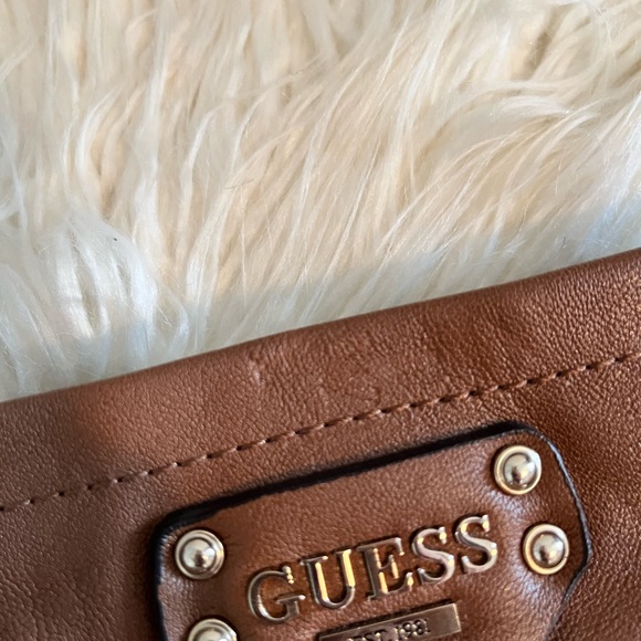 Guess Convertible Crossbody Wristlet Bag Brown - Picture 6 of 7